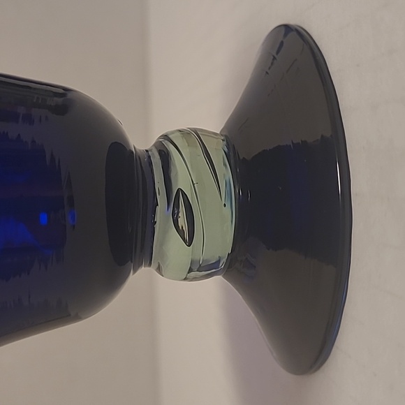 Set of 4 Handblown Cobalt Blue Glasses - Picture 9 of 16